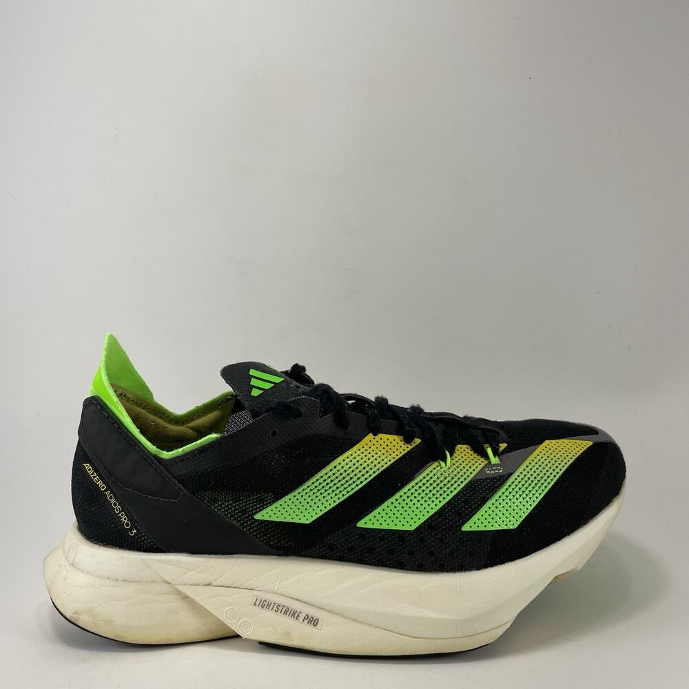 Adidas Adizero Adios Pro 3 Mens Size 6 Black/Yellow/Green Carbon Running Shoes